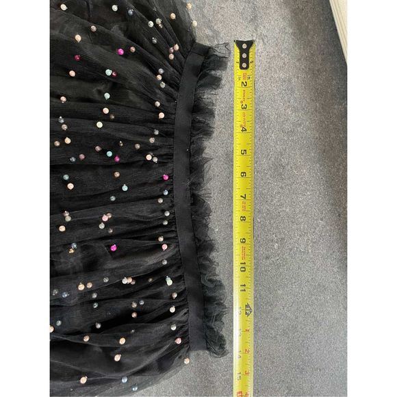 Re:named tulle midi skirt with pearl embellishment overlay - Picture 7 of 8